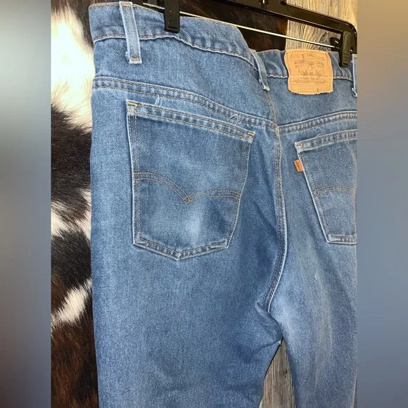 Orange Tab Levi’s size 36X32 vintage made in USA blue jeans 1960s - Picture 7 of 7